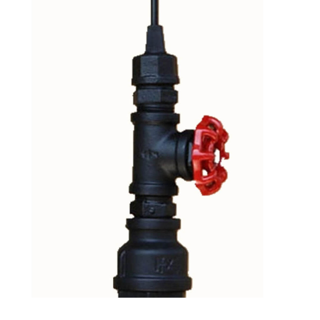 Industrial Retro Aged Metal Water Pipe 1-Light Pendant Light