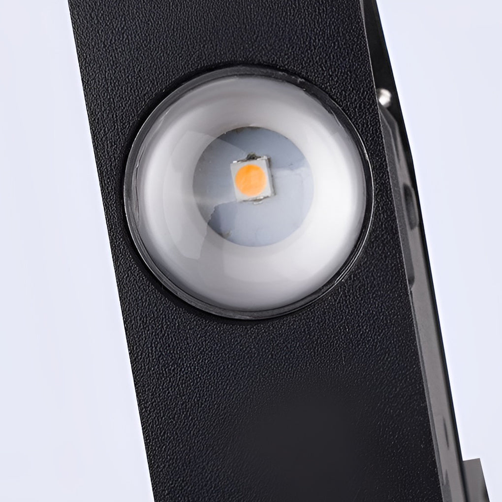 V-Shaped Waterproof LED Outdoor Wall Washer Light - Modern Black Design