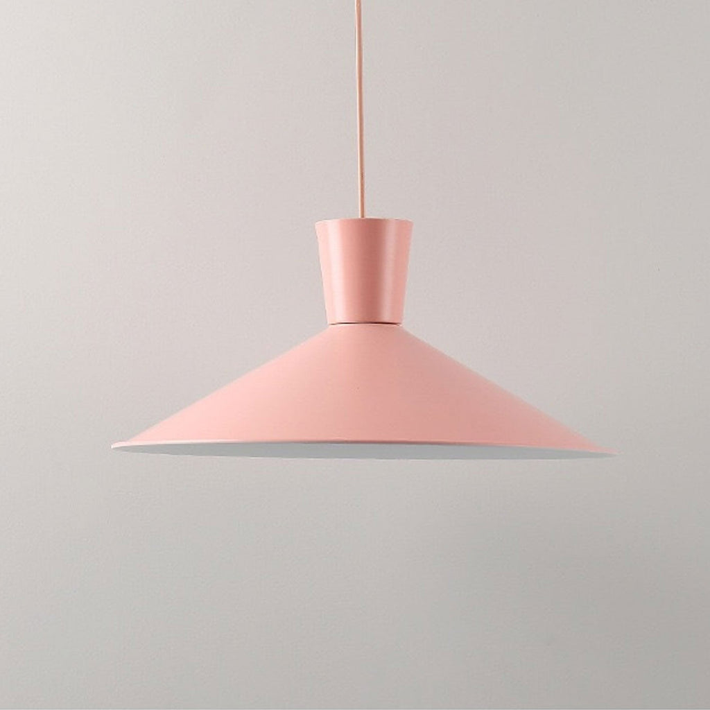 Nordic Minimalist Macaron 1-Light Pendant Light – Modern Solid Color Design