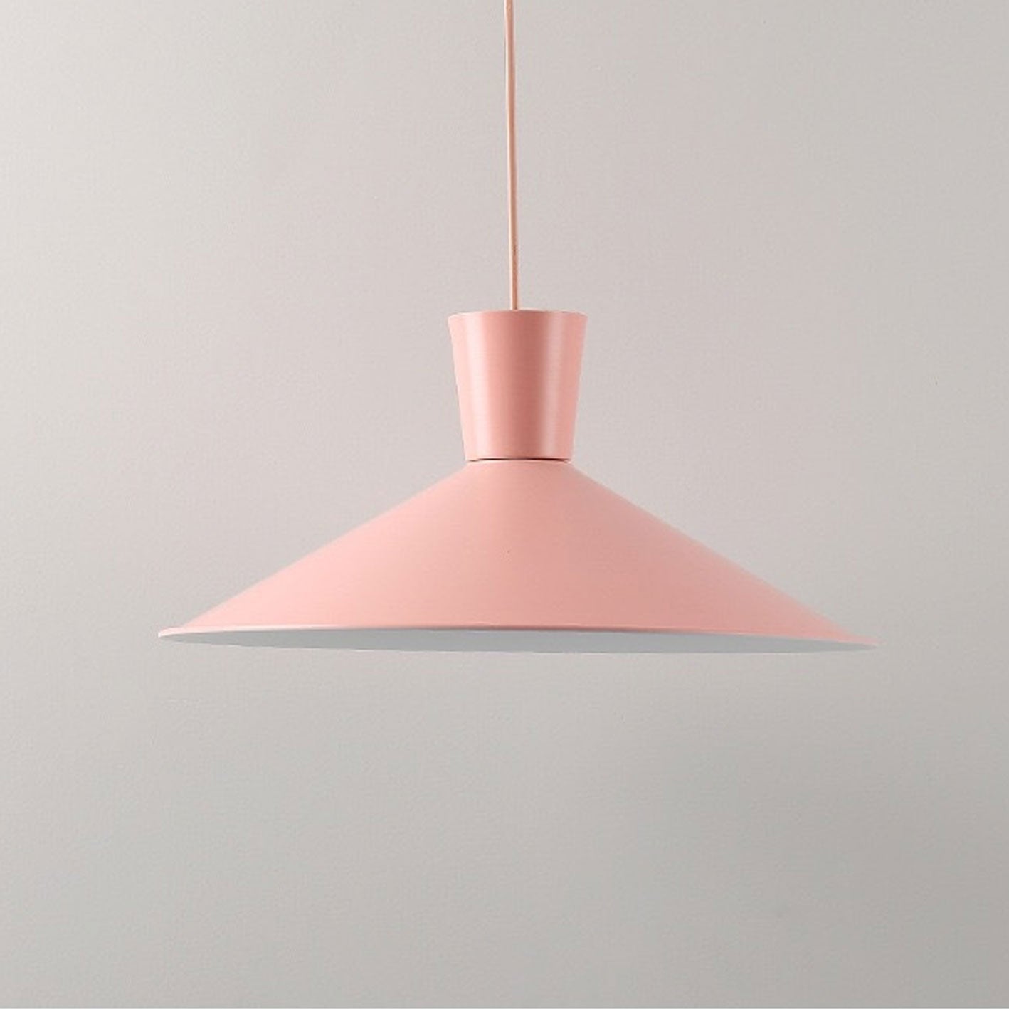 Nordic Minimalist Macaron 1-Light Pendant Light – Modern Solid Color Design
