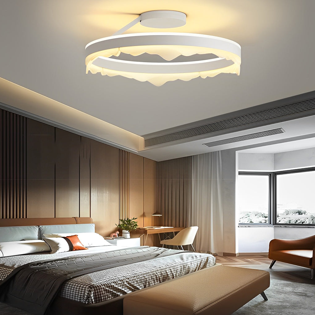 Round Stepless Dimming LED Nordic Ceiling Light Flush Mount