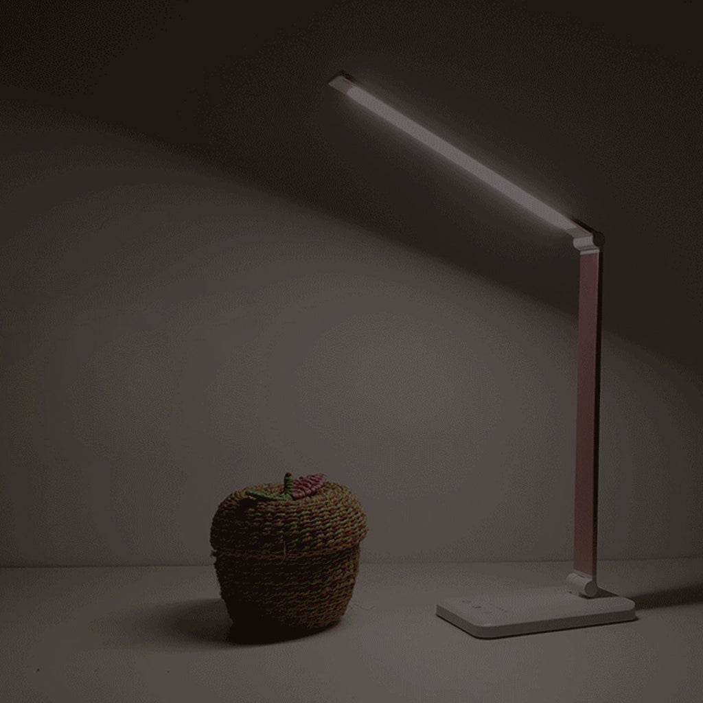 Folding Wireless Rechargeable LED Eye Protection Reading Desk Lamp with Adjustable Brightness, Touch Control, USB Charging, Modern Design for Home and Office, Portable Study Table Light