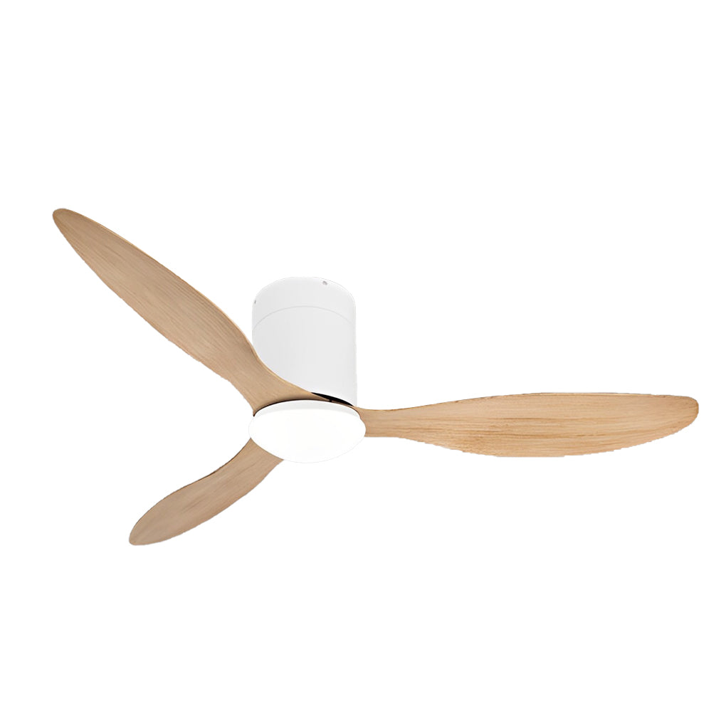 3 Blades Mute LED Dimmable Ceiling Fan with Remote Control, Modern Light Fixture