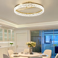 Minimalist Gold Round LED Ceiling Lamp 60W Flush Mount