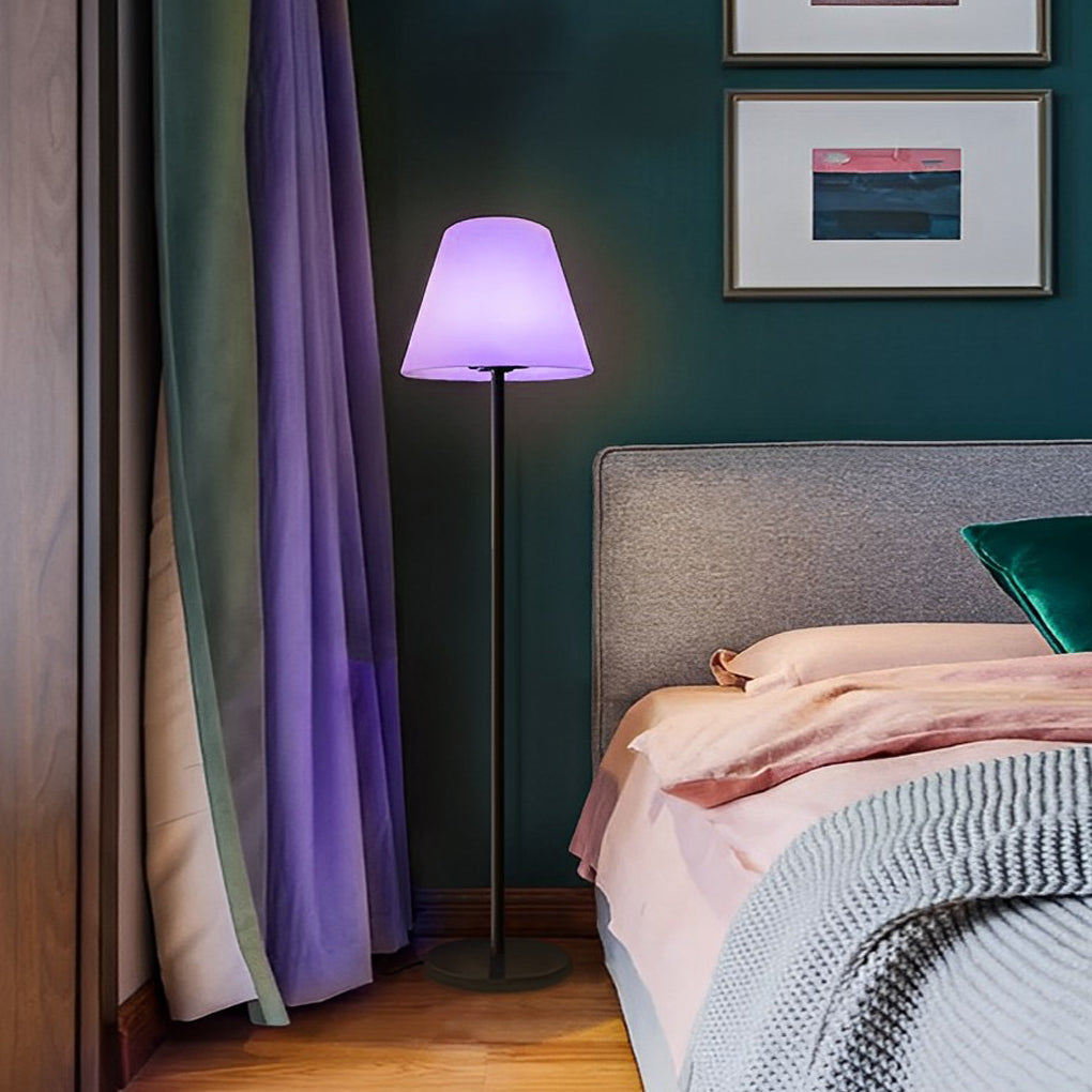 Modern Intelligent LED Floor Lamp - Metal & Shaded Design, Adjustable Brightness, Smart Home Decor