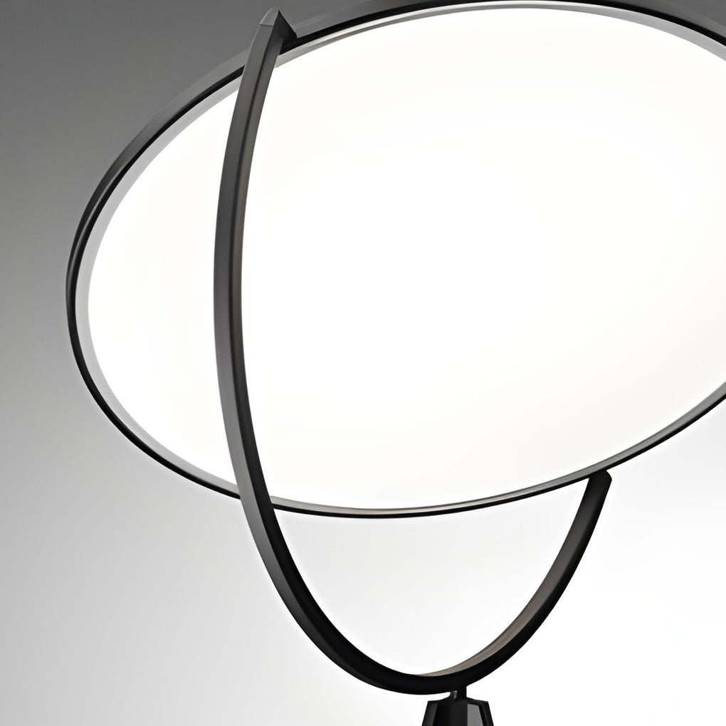 Black Metal Rotating LED Tripod Lamp - Modern Floor Lighting