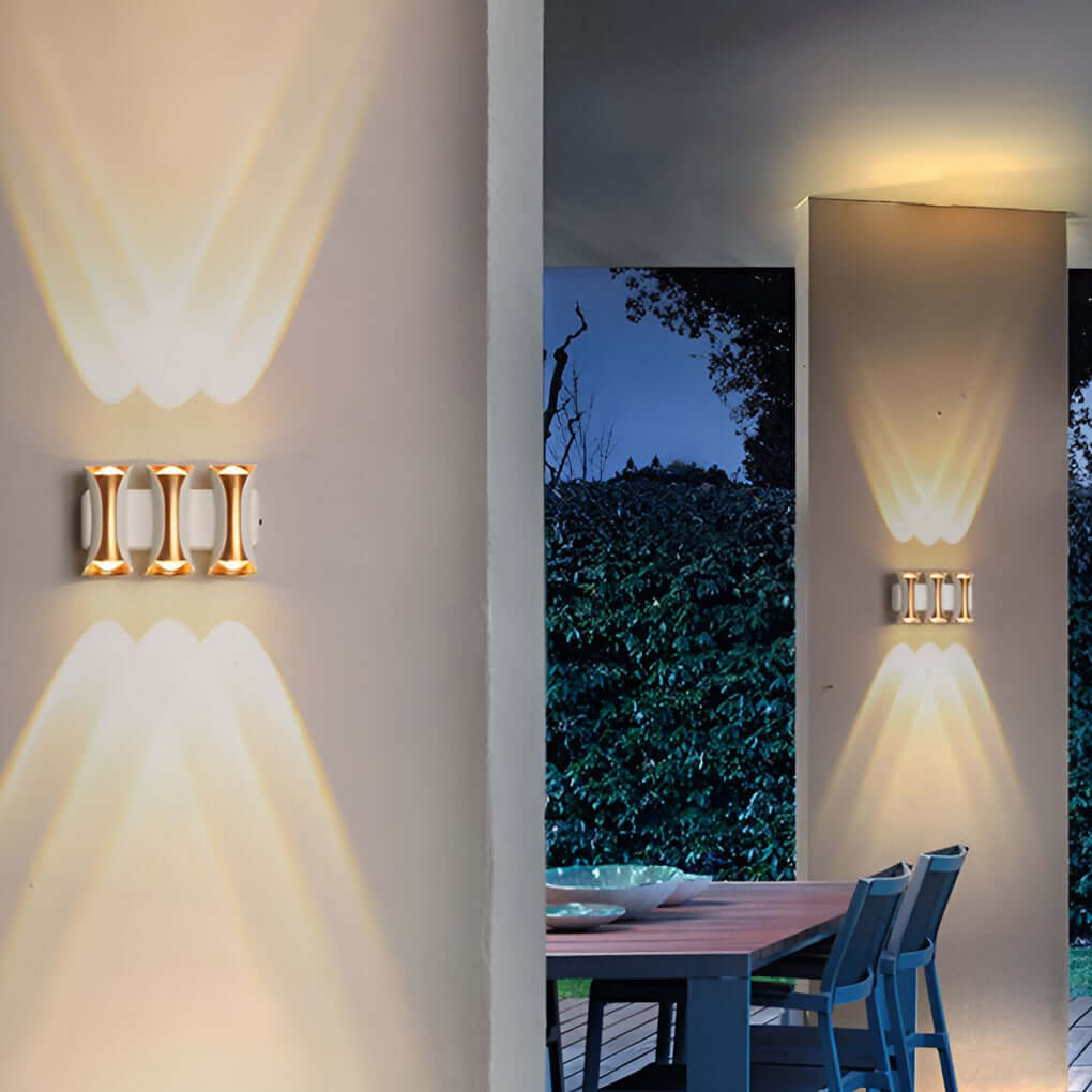 Waterproof Modern LED Up and Down Outdoor Wall Sconce Lighting