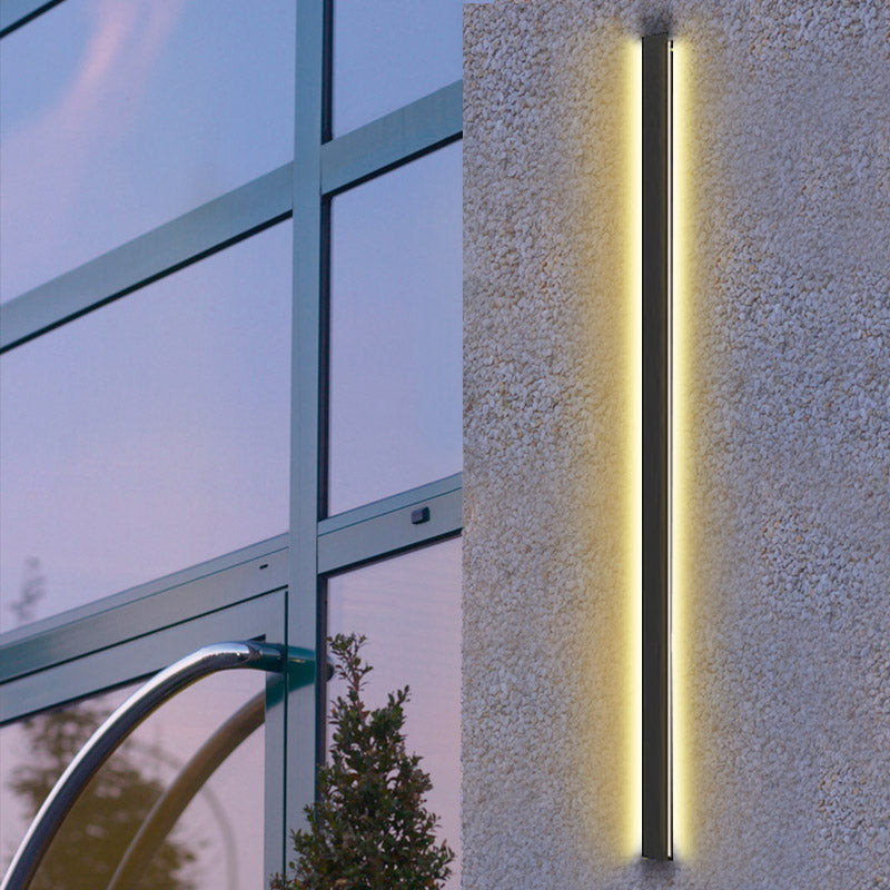 Long Linear LED Waterproof Minimalist Outdoor Wall Light