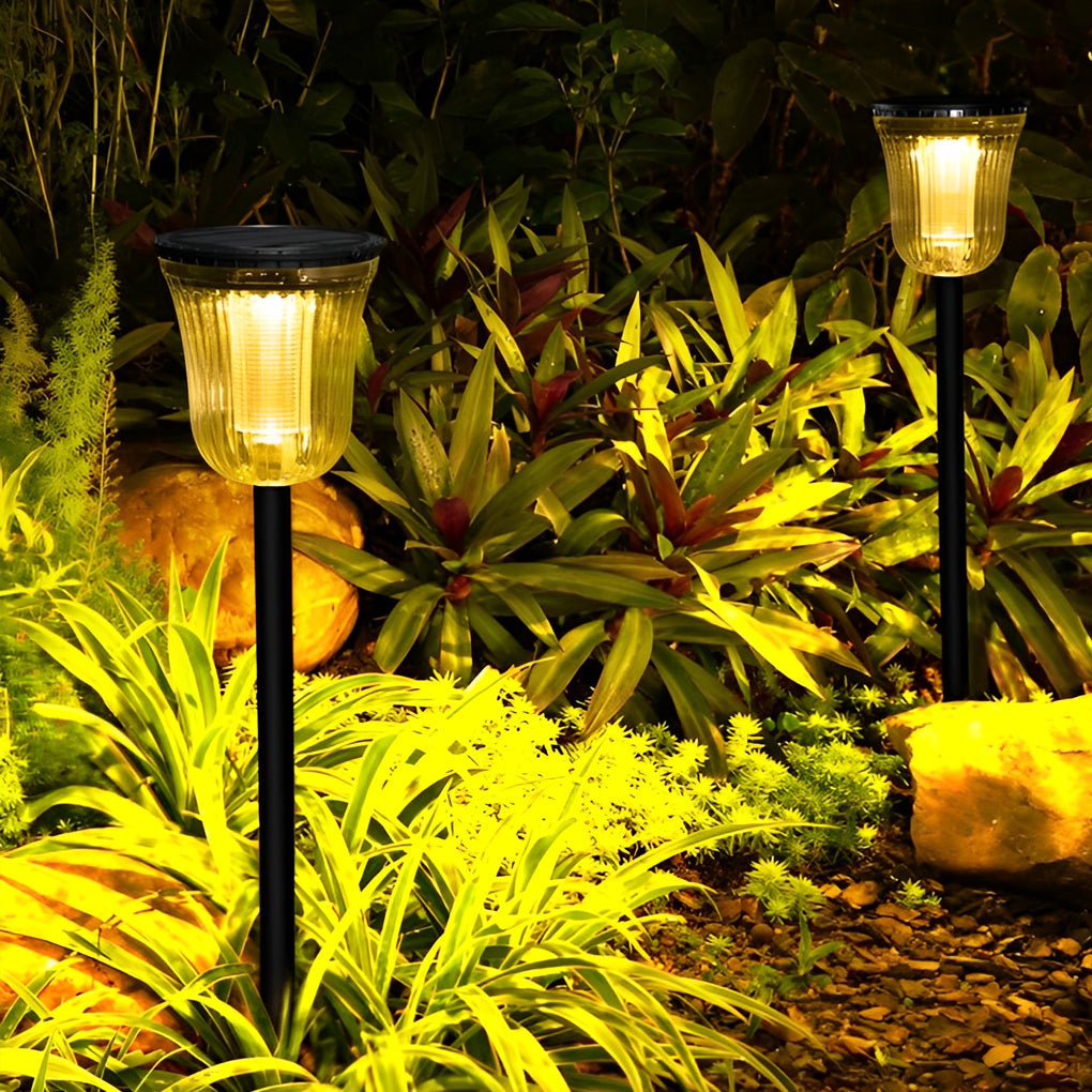 2Pcs Solar Motion Sensor Lawn Lights - Intelligent Outdoor Lighting for Garden Security