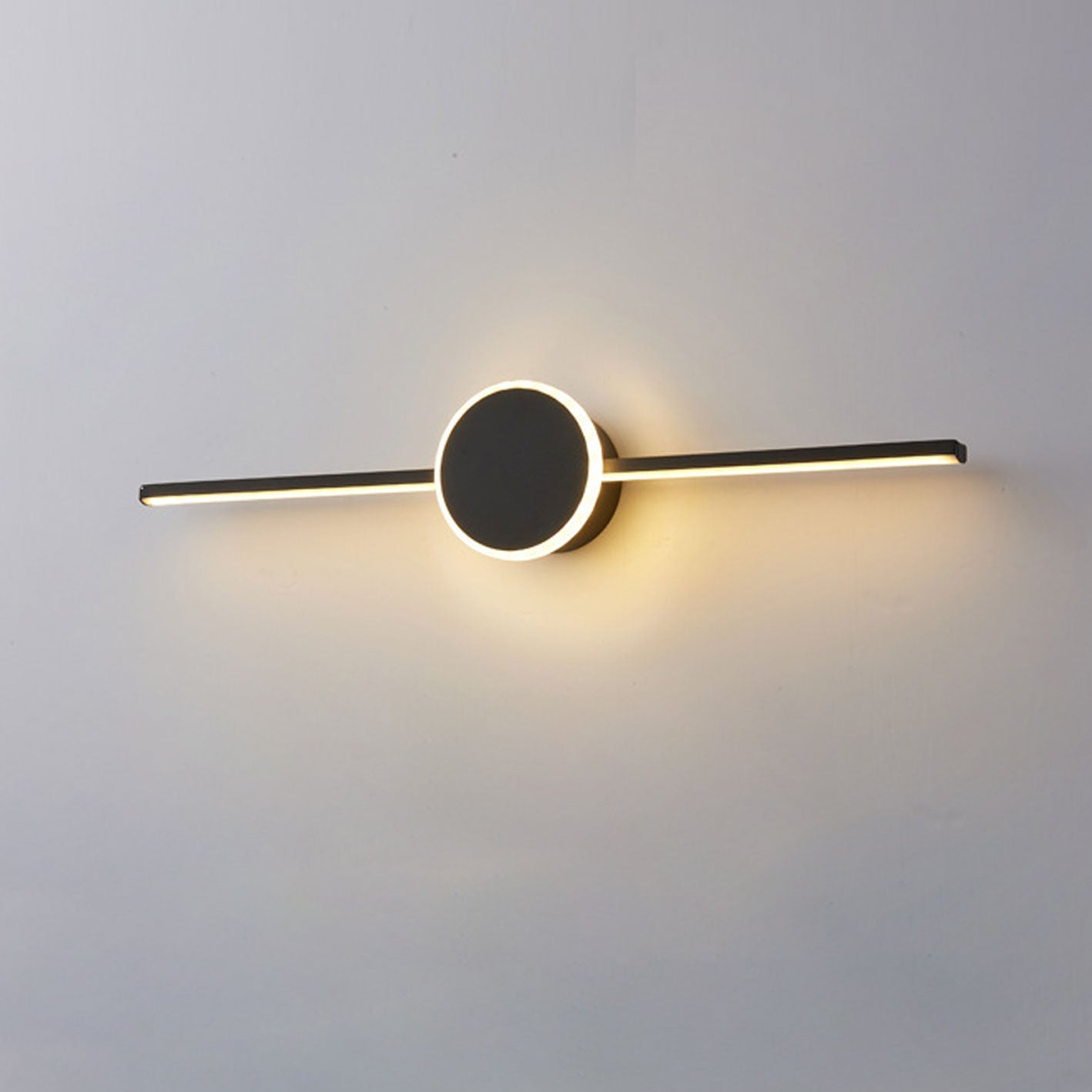 Nordic Minimalist LED Wall Sconce - Long Disc Vanity Light