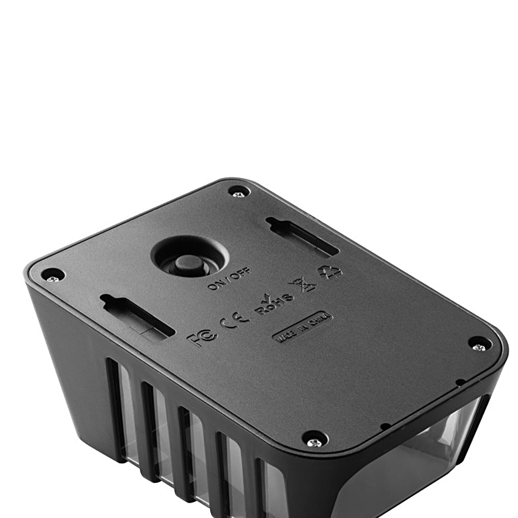 Waterproof Intelligent LED Solar Outdoor Wall Lights - Modern Black Design