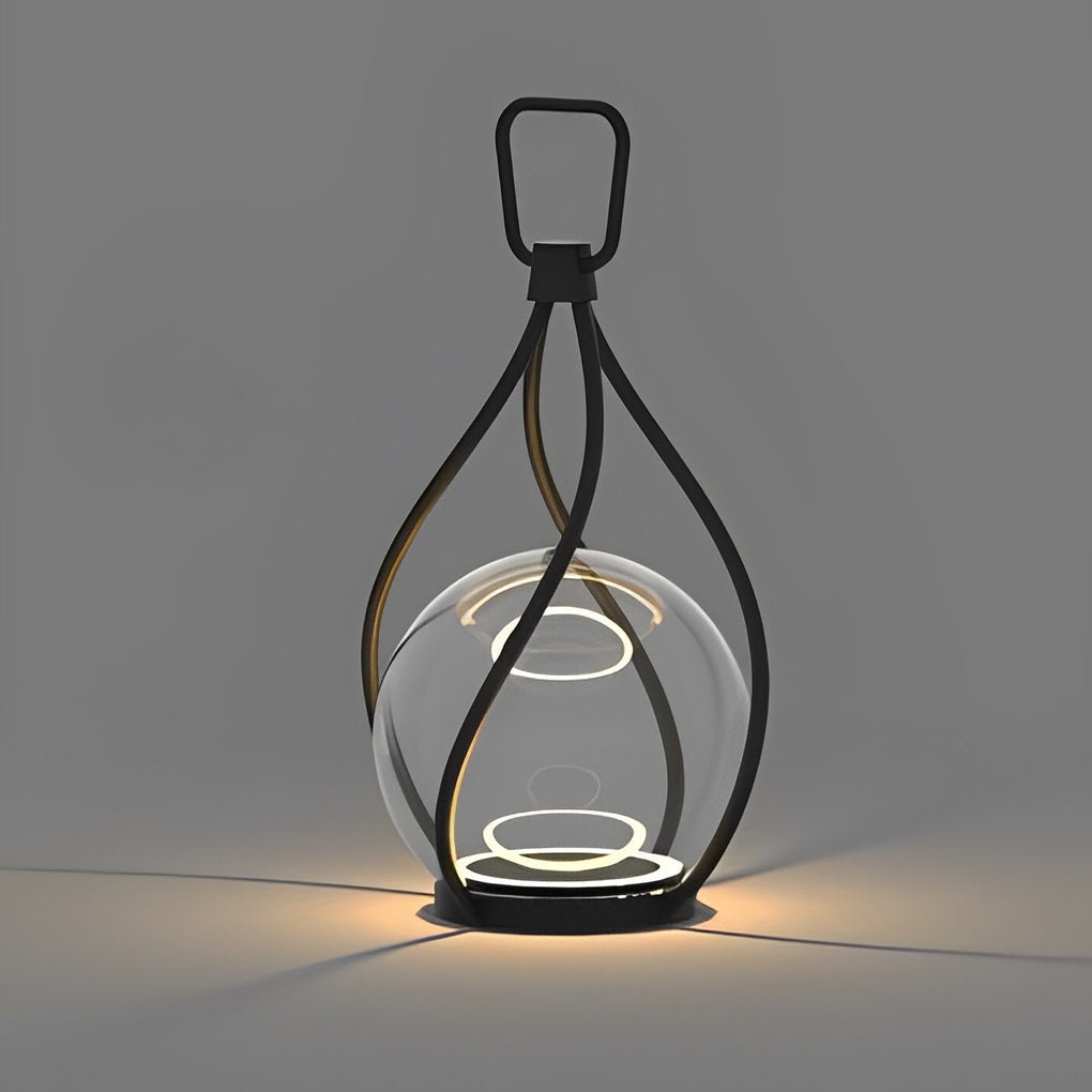 Portable Waterproof LED Night Light - USB Rechargeable Metal Design for Home & Outdoor Use