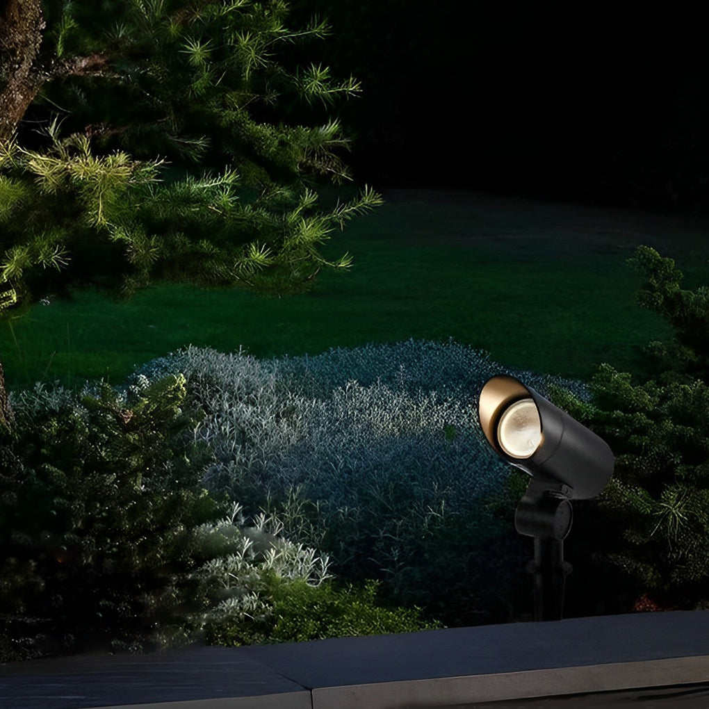 Waterproof Black Modern LED Outdoor Spotlights Lawn Lamp