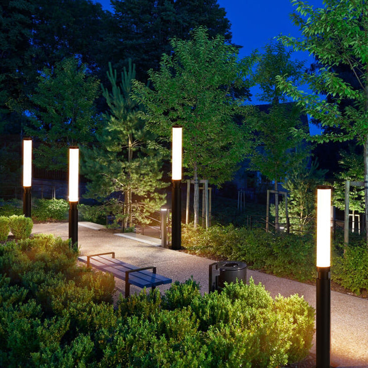 Modern Acrylic Waterproof Creative Lipstick LED Lawn Floor Lamp