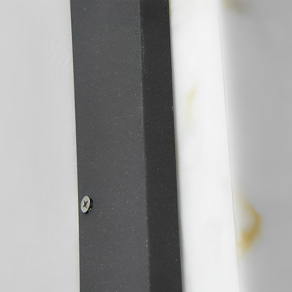 Rectangular Black Waterproof LED Outdoor Wall Lights - Modern Design