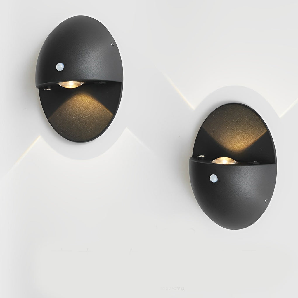 Oval Shape USB Rechargeable Motion Sensor Magnetic Wall Lamp - Modern Design, LED Lighting, Night Light, Battery Operated, Home Decor