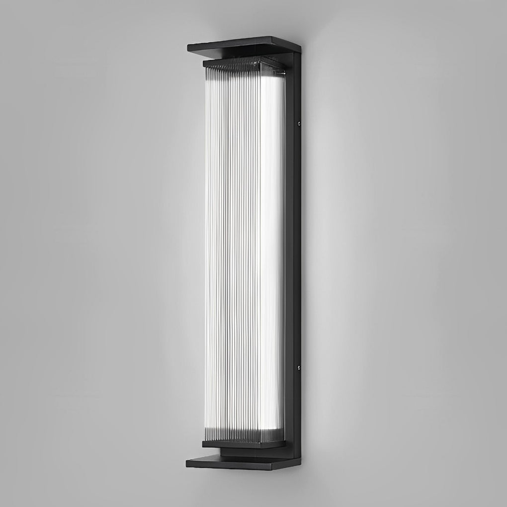 Creative Strip Waterproof Black Modern LED Wall Lamp Outdoor Lights