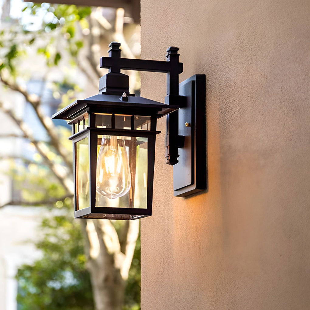Glass LED Waterproof Retro Wall Lamp Sconce Lighting - No Bulb Needed
