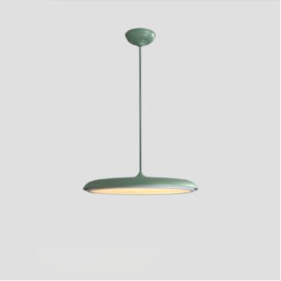 Nordic Macaron Flying Saucer Metal LED Pendant Light - Modern Ceiling Fixture, Stylish Home Decor, Energy-Efficient Lighting, Contemporary Design, Elegant LED Lamp