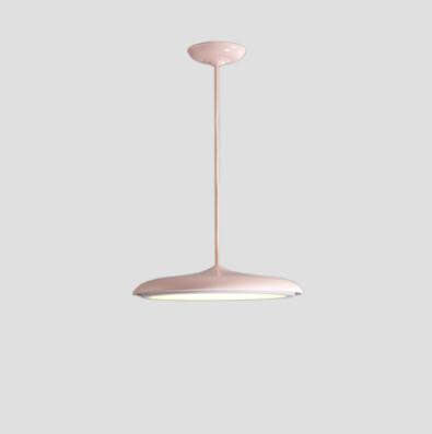Nordic Macaron Flying Saucer Metal LED Pendant Light - Modern Ceiling Fixture, Stylish Home Decor, Energy-Efficient Lighting, Contemporary Design, Elegant LED Lamp