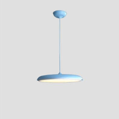 Nordic Macaron Flying Saucer Metal LED Pendant Light - Modern Ceiling Fixture, Stylish Home Decor, Energy-Efficient Lighting, Contemporary Design, Elegant LED Lamp