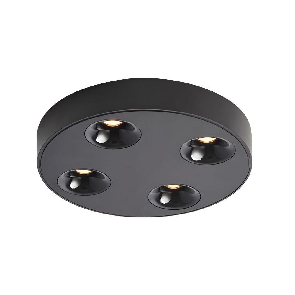 9.1-Inch 4-Light LED Flush Mount Ceiling Light for Bathroom Lighting