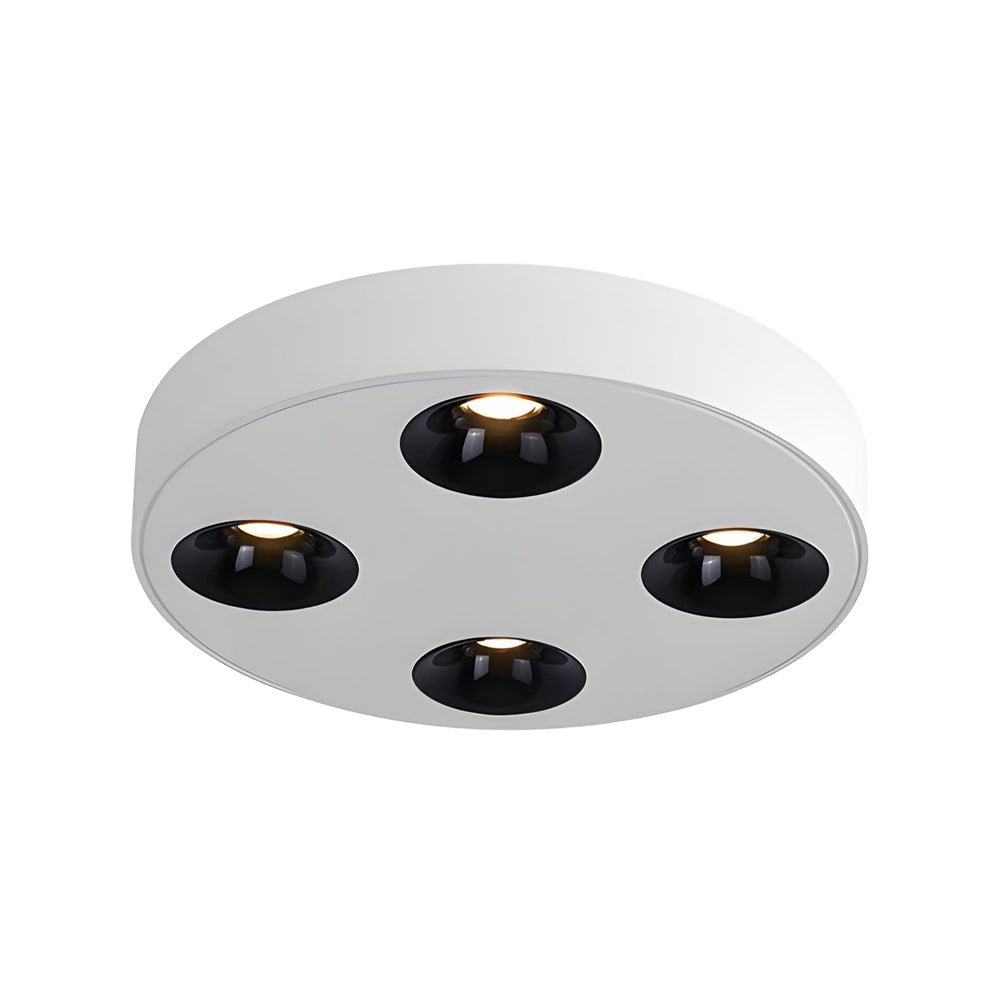 9.1-Inch 4-Light LED Flush Mount Ceiling Light for Bathroom Lighting