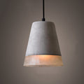 Industrial Minimalist Grey Cement Pendant Light - 1-Light Hanging Fixture