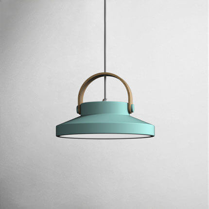 Nordic Macaron Ring Dome LED Pendant Light - Modern Ceiling Fixture for Kitchen & Dining Room