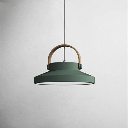 Nordic Macaron Ring Dome LED Pendant Light - Modern Ceiling Fixture for Kitchen & Dining Room
