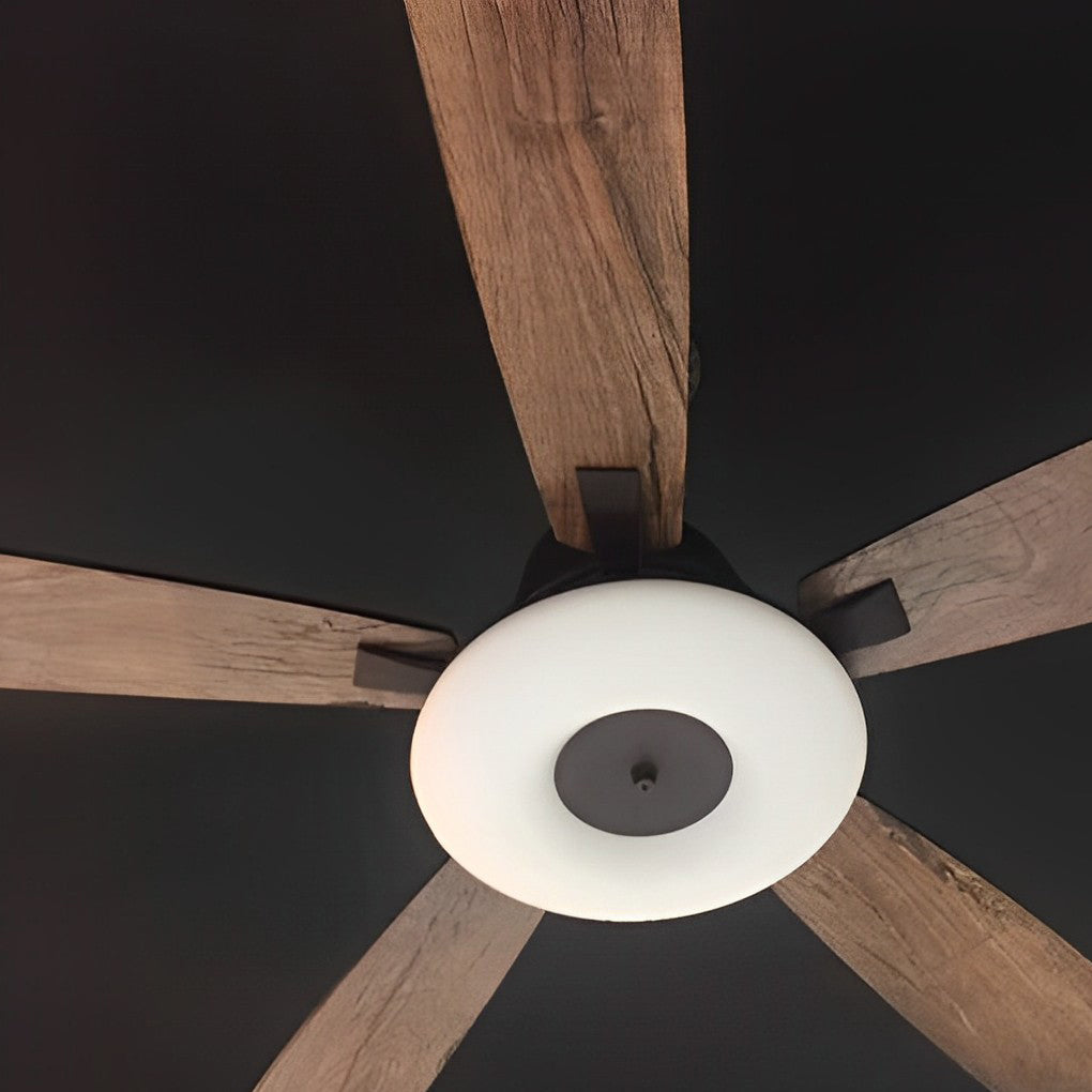 5 Blades Mute Dimmable LED Ceiling Fan with Remote - Nordic Style Modern Design
