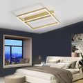 Square Double Frame LED Ceiling Light - Modern Nordic Design - Aluminum Fixture - Creative Lighting Solution
