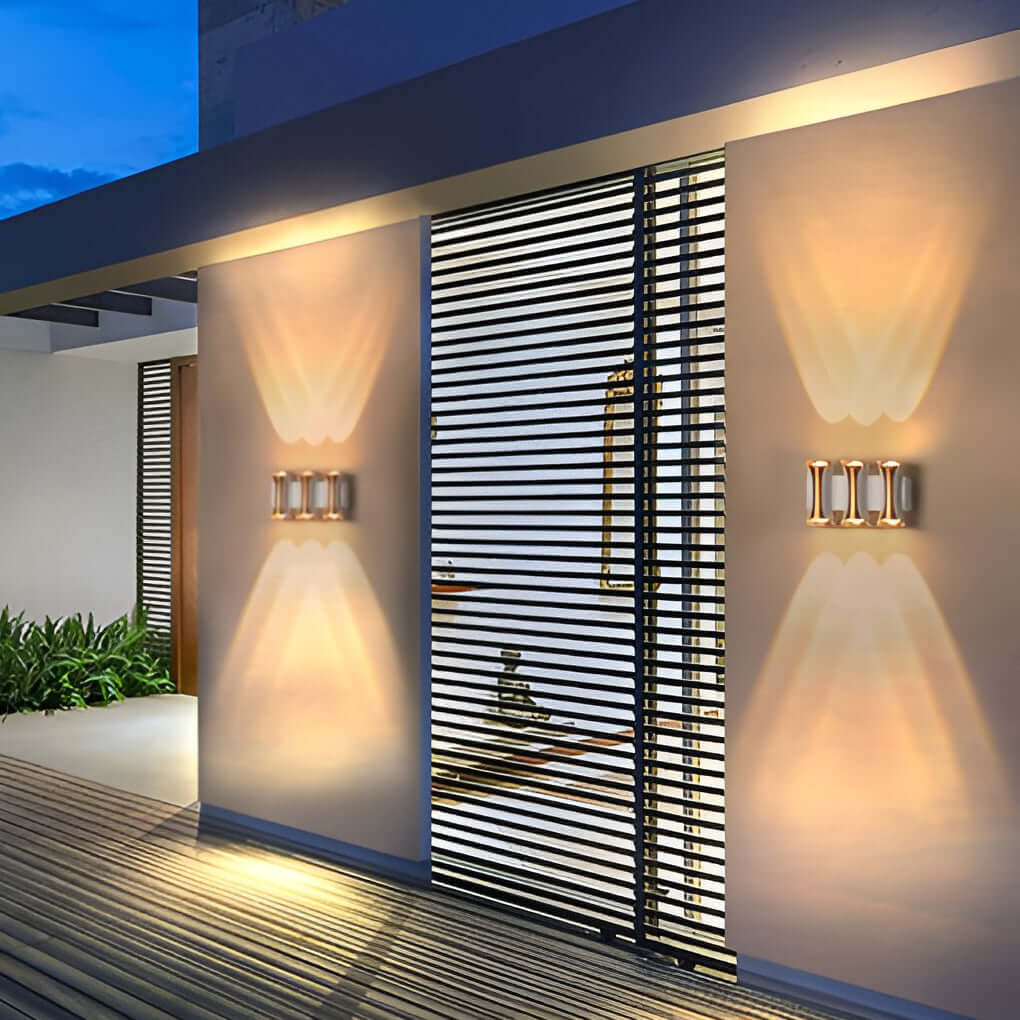 Waterproof Modern LED Up and Down Outdoor Wall Sconce Lighting