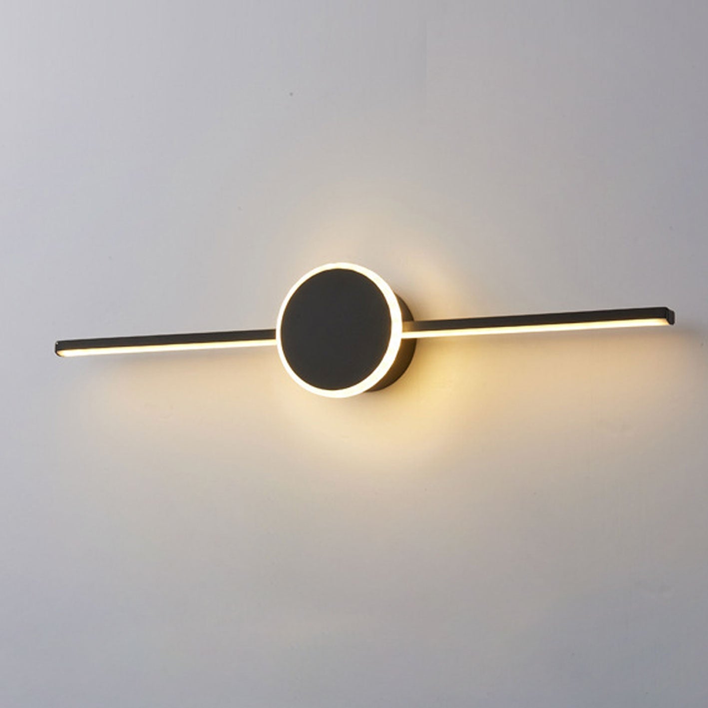 Nordic Minimalist LED Wall Sconce - Long Disc Vanity Light