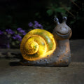 Resin LED Solar Lights for Garden - Dog, Rabbit, Snail, Owl Decor
