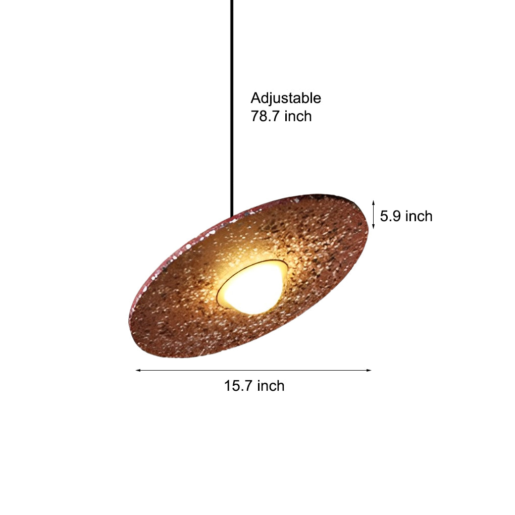 Round Terrazzo Planets LED Pendant Light | Nordic Creative Glass Fixture