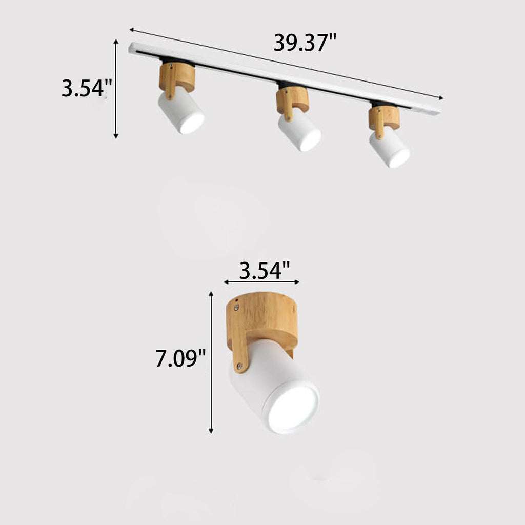 Nordic Minimalist 1/3 Light Flush Mount Ceiling Fixture