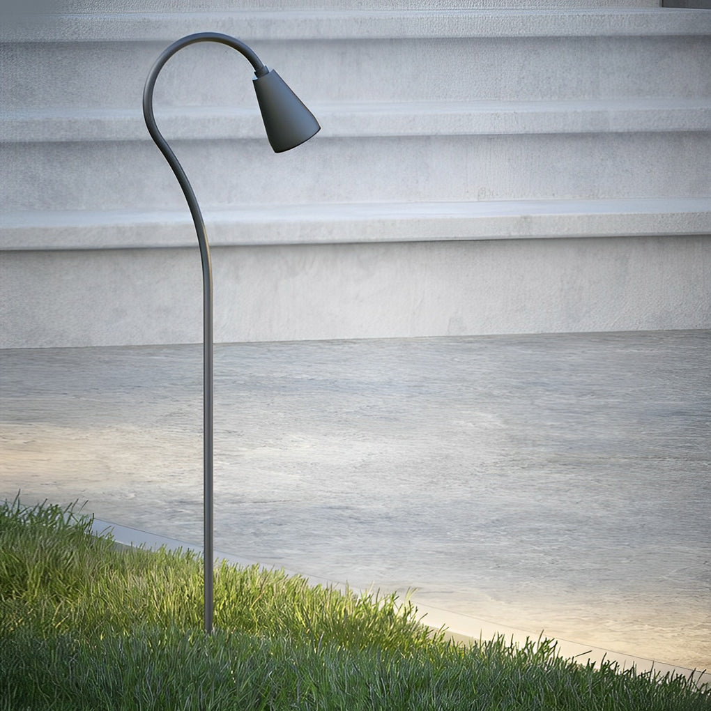 Arched Gooseneck Pathway Lights Waterproof LED COB Outdoor Lighting for Gardens and Walkways