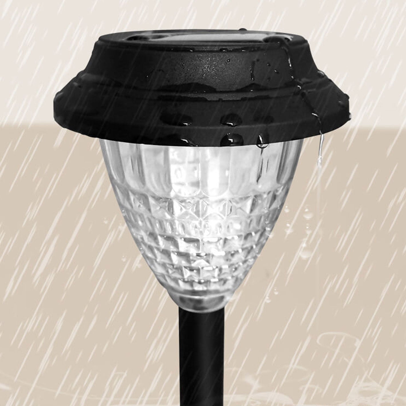 Solar Waterproof Circular Divergent LED Garden Light - Outdoor Decorative Lighting