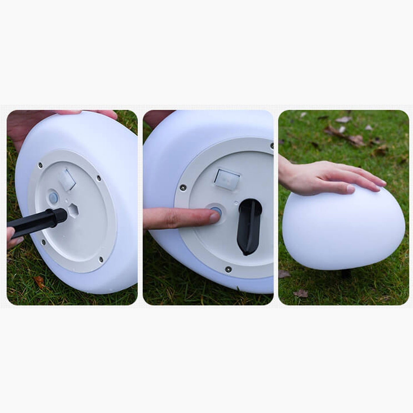Solar Waterproof PE Spherical LED Lawn Light | Outdoor Decorative Lighting