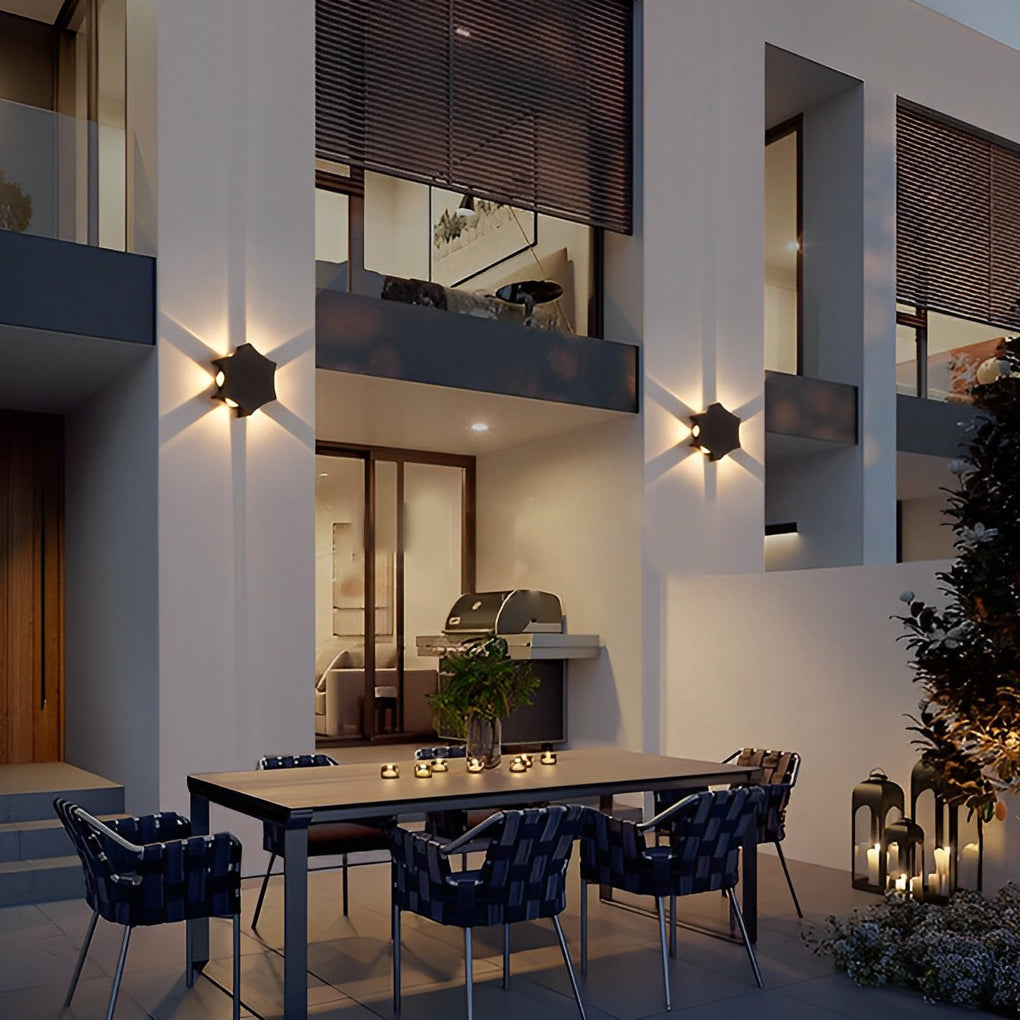 Four Way Wall LED Light Outdoor Waterproof 8W 6W 4W 19W Facade Lighting