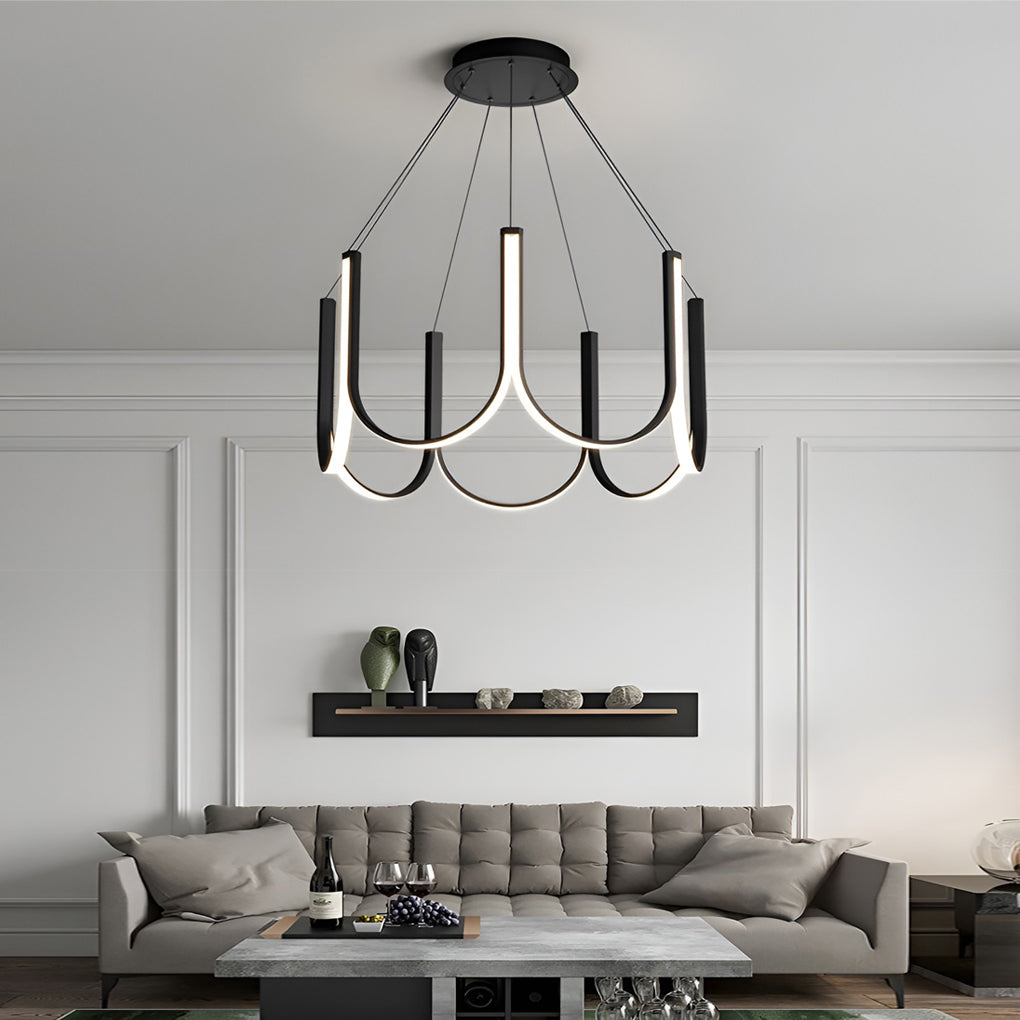 Minimalist LED Dimming Nordic Chandelier Ceiling Lamp