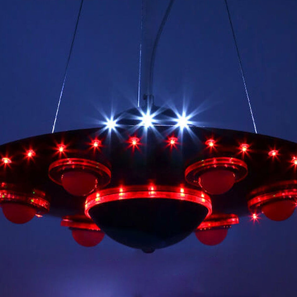 Creative Cartoon UFO Flying Saucer LED Chandelier for Kids Room Lighting