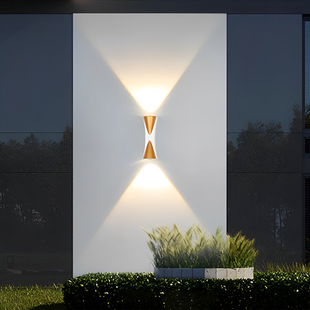 Modern Waterproof LED Outdoor Wall Lamp - Up and Down Lights