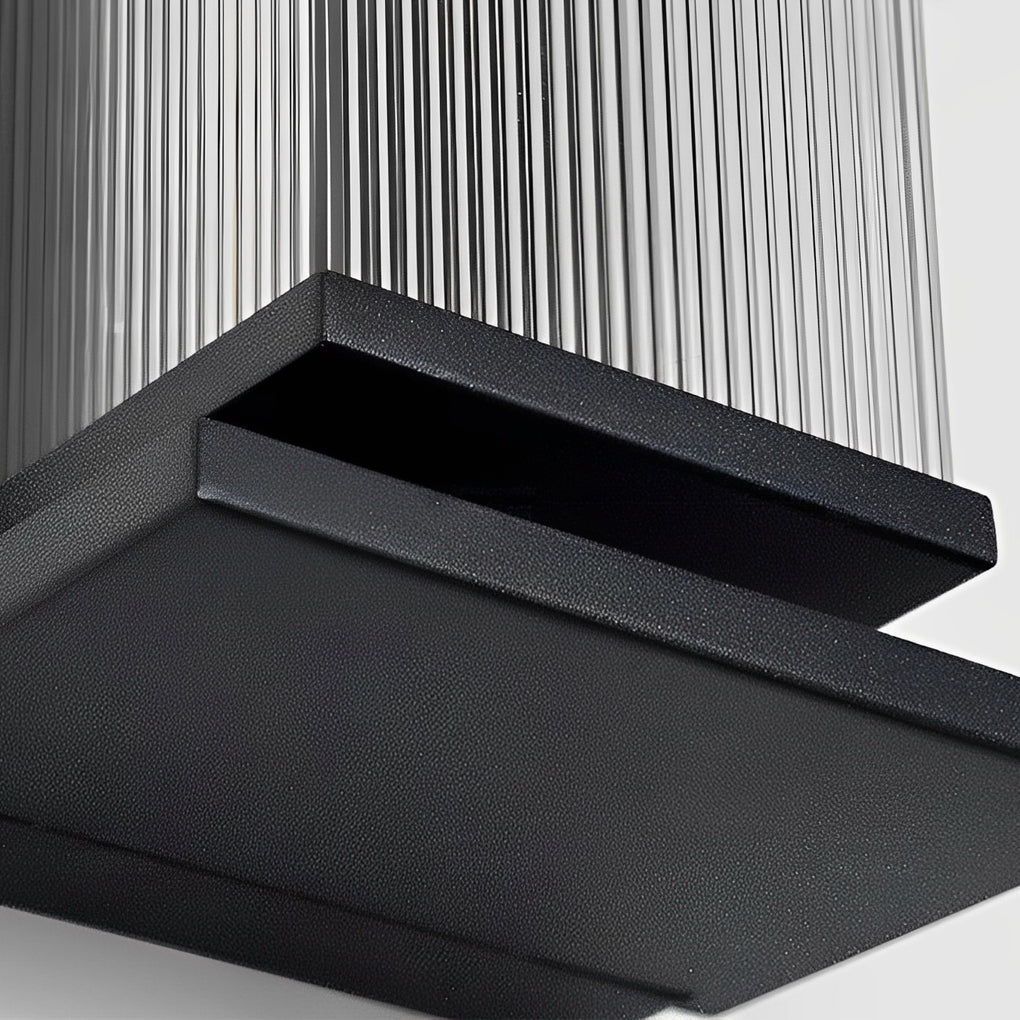 Creative Strip Waterproof Black Modern LED Wall Lamp Outdoor Lights
