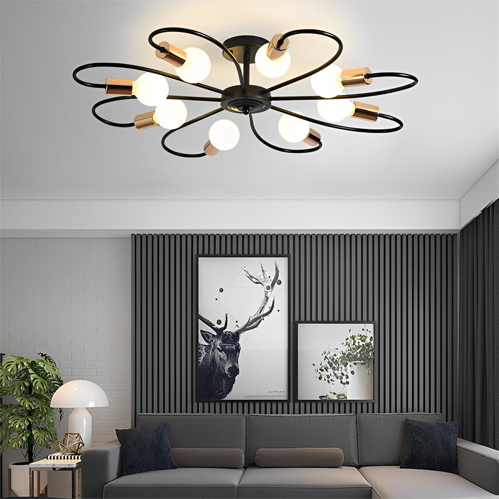 Simple Iron Flower Nordic Ceiling Light Fixture  

Enhance your Nordic bedroom with this elegant simple iron flower ceiling light fixture. Perfect for creating a cozy atmosphere, this modern lighting solution combines functionality and style. Ideal for mi