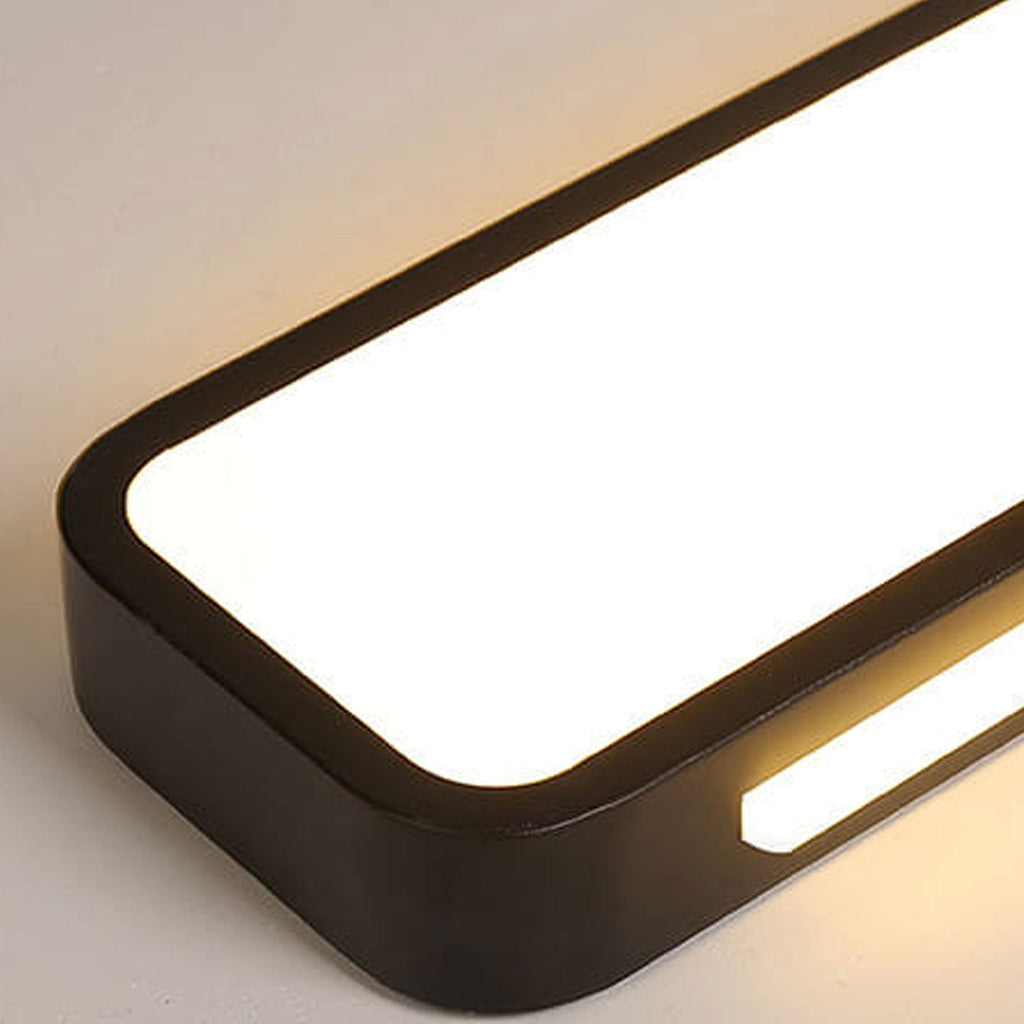Nordic Minimalist Long LED Flush Mount Ceiling Light - Modern Design, Energy Efficient, Sleek Illumination
