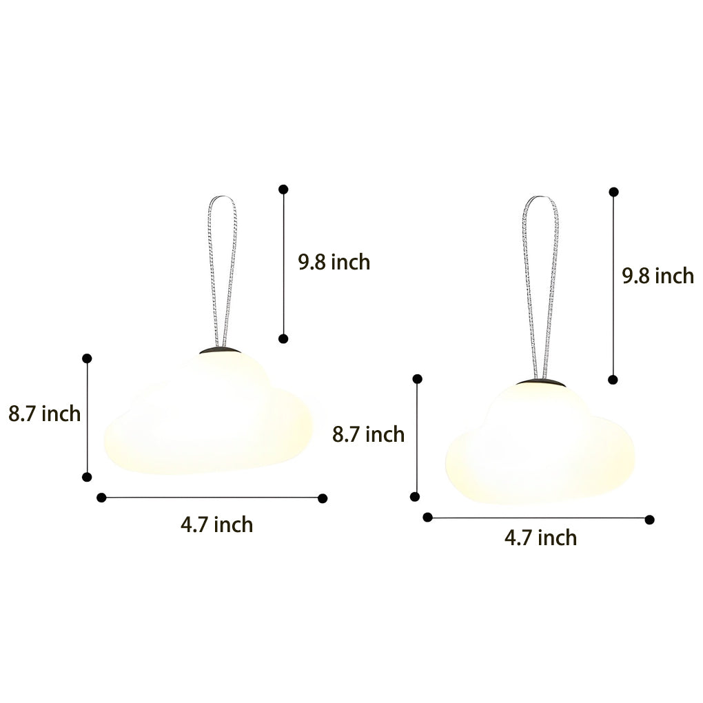 Waterproof Clouds LED Hanging Lights - Rechargeable Outdoor Lighting, DC5V, Perfect for Garden & Patio Decor