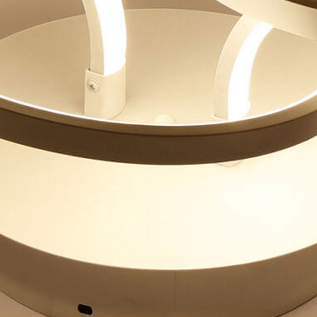 Modern Minimalist LED Flush Mount Ceiling Light - Aluminum & Acrylic Design