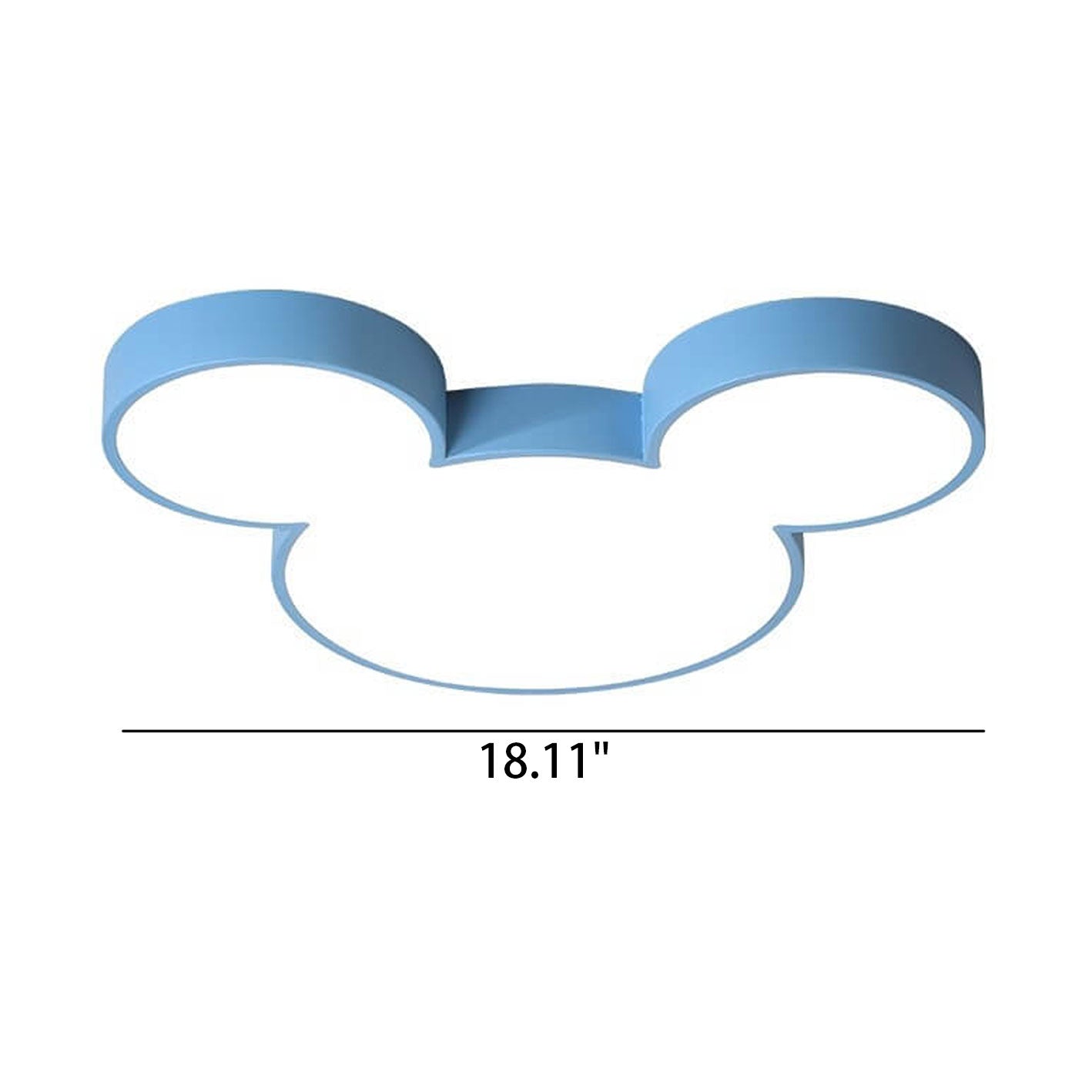 Contemporary Mouse Cartoon LED Flush Mount Light for Living Room & Bedroom